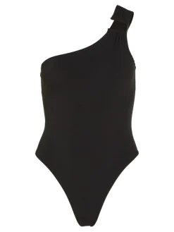 One Shoulder Badedragt, Black, M
