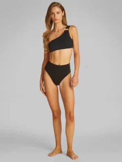 One Shoulder Bikinitop, Black, S