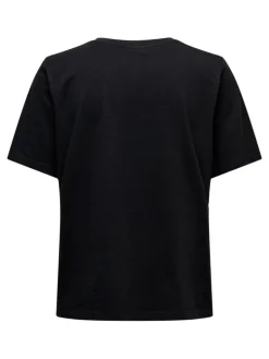 Only Kortærmet T-shirt, Black, XL