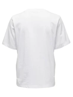 Only Kortærmet T-shirt, White, S