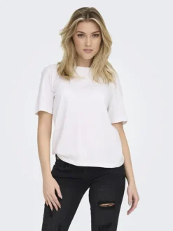 Only Kortærmet T-shirt, White, S