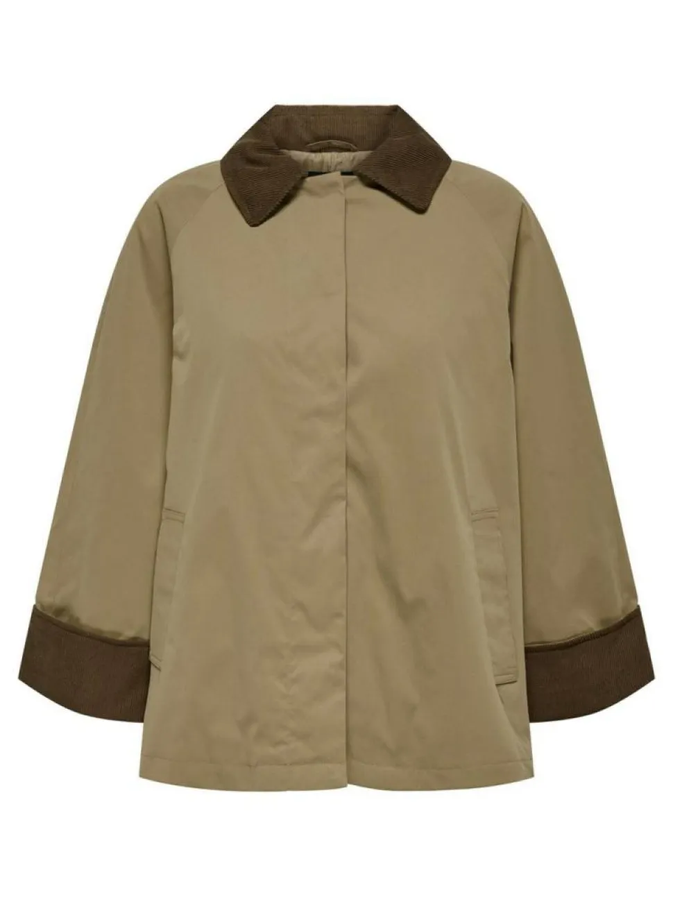 Orchid Mix Cordoroy Parka Jakke, Otter, L