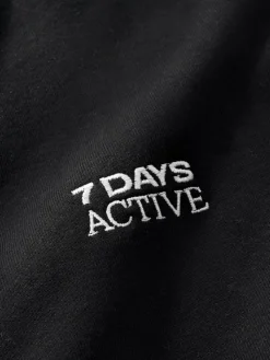 Organic Fitted Sweatpants, Black, S