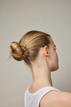 Organic Heart Small Øreringe, Silver