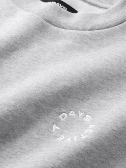 Organic Regular Crewneck Sweatshirt, Heather Grey, XL