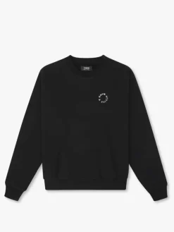 Organic Regular Crewneck Sweatshirt, Black, XL