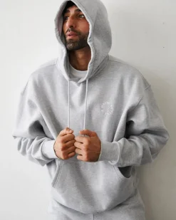 Organic Regular Hættetrøje, Heather Grey, L