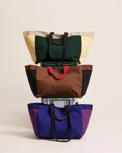 Organic Weekendtaske, Dark Green Multi