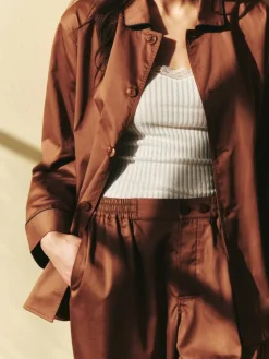 Outline Pyjamasbukser, Milk Chocolate, M/L