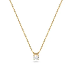 Ovale Halskæde, Gold Plated, 45 cm