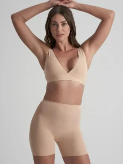 Padded Shorts, Beige, XL