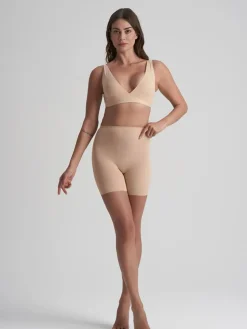 Padded Shorts, Beige, XL