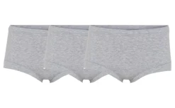 3-Pak Maxi Briefs, Light Grey Melange, XL