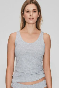 2-pak Singlet Top, Light Grey Melange, M
