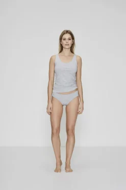 2-pak Singlet Top, Light Grey Melange, M
