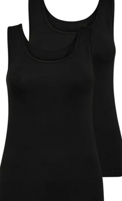2-pak Tanktop, Black, XL