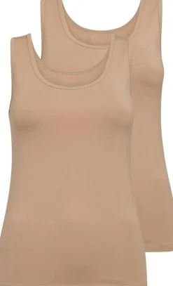 2-pak Tanktop, Nude, XL