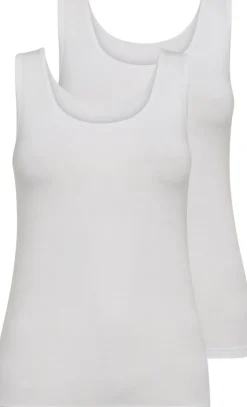 2-pak Tanktop, White, XS