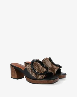 Pala Rose Højhælede Sandaler, Black, 39