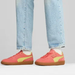 Palermo Sneakers, Salmon/Lime Sheen/Gum, 38.5