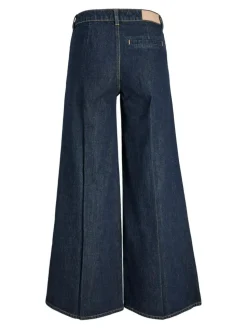 Palma Karla Wide Jeans, Dark Blue Denim, W27/L32