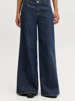 Palma Karla Wide Jeans, Dark Blue Denim, W27/L32