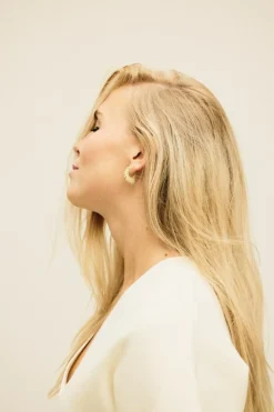 Palma Øreringe, Gold Plated