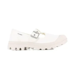 Pampa Mary-Jane Washed Sko, Soft White, 37