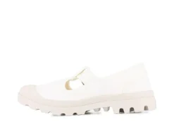 Pampa Mary-Jane Washed Sko, Soft White, 37