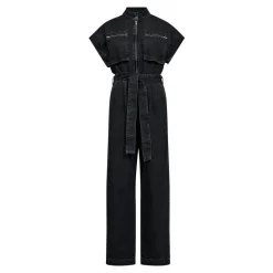 PancyCC Jeans Jumpsuit, Black, M