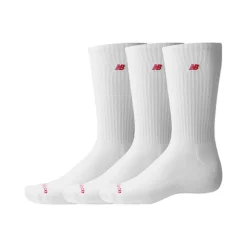 Patch Logo Crew 3-pak Strømper, White , M