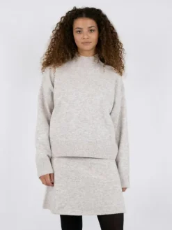 Paulina Striktrøje, Beige Melange, 34