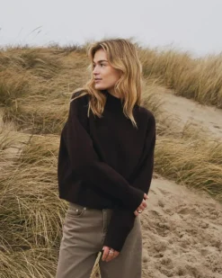 Paulina Striktrøje, Dark Brown, 36