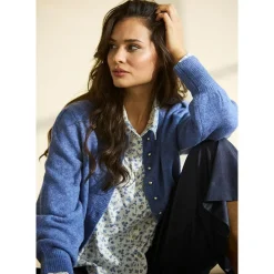 Pearl Cardigan, Blue, L