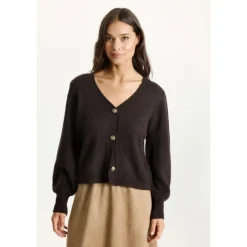 Pearl Cardigan, Brown, XL