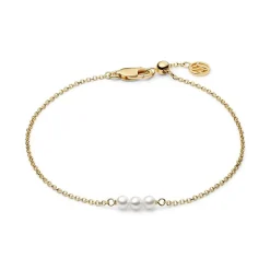 Perla Cinque Armbånd, Gold Plated, 18 cm