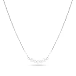 Perla Cinque Halskæde, Silver, 45 cm