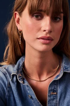 Perla Cinque Ørerings Vedhæng, Guld