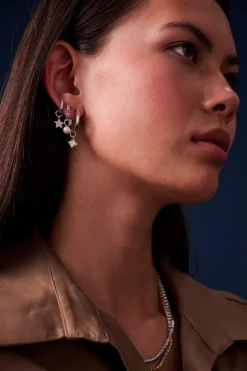 Perla Uno Ørerings Vedhæng, Sølv