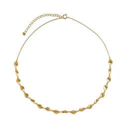 Petit Ile De L'amour Halskæde, Gold Plated, 36+5 cm