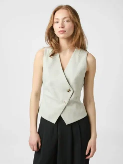 Philippe Melange Vest, Stone Melange, 40