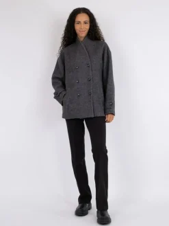 Pippa Twill Jakke, Black, 34