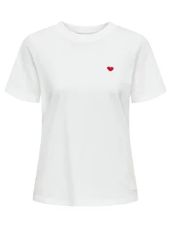 Pisa T-shirt, Cloud Dancer/Bittersweet Heart, L