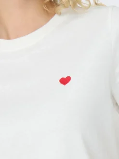 Pisa T-shirt, Cloud Dancer/Bittersweet Heart, L