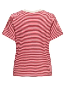 Pisa T-shirt, Cloud Dancer/Ski Stripes, S