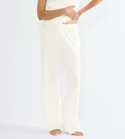 Pointelle Natbukser, Silk White, 36