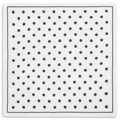 Polka Dot Tørklæde, Black/White