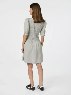 Polkis Small Check Kjole, Creme, 36