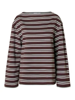 Polly Boatneck T-shirt, Fig, M