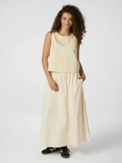 Polly C Poplin Top, Light Yellow, 38